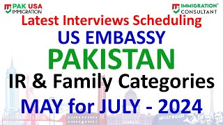 New Interview Letters Update by US Embassy NVC Interview Schedule MAY for JULY 2024 [upl. by Annohsat208]