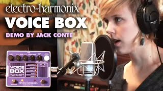 ElectroHarmonix Voice Box Vocal Harmony Machine  Vocoder EHX Pedal Demo by Jack Conte [upl. by Yanehc]