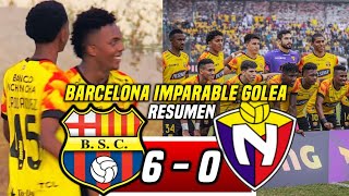 CAMPEÓN con GOLEADA BARCELONA SC 60 EL NACIONAL RESUMEN COPA ZAPPING  GOLEA el ÍDOLO [upl. by Earej79]