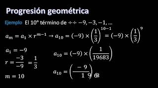 Progresión geométrica  Ejemplo 1 [upl. by Strepphon]