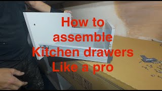 How to install kitchen drawers BenchmarkHowdens [upl. by Ahsiam772]