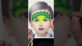 Yiwen Color Painting Childrens Face Painting Makeup Tutorial Human Face Painting Tutorial 16 [upl. by Kcinom]