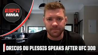 Dricus Du Plessis Interview Thoughts on UFC 308 how he’d beat Khamzat Chimaev amp more  ESPN MMA [upl. by Heyer]