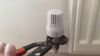 Thermostatic radiator valve stuck in off position [upl. by Clorinda682]