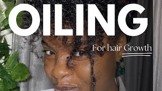 HOT OIL TREATMENT ON WAIST LENGTH NATURAL HAIR  hotoiltreatment [upl. by Eelrebmik328]