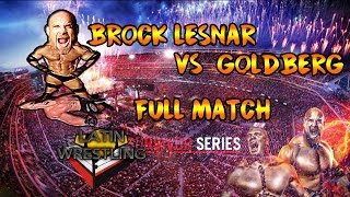 SURVIVOR SERIES 2016  Brock Lesnar vs Goldberg Full Match Español [upl. by Omidyar]