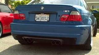 BMW E46 M3  MXP CatBack Exhaust [upl. by Kella710]