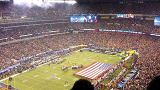 Super Bowl XLVIII National Anthem Fly Over [upl. by Ahsiekal]