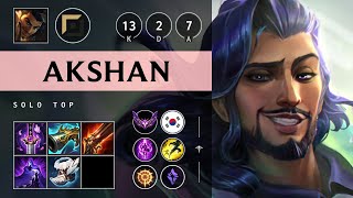 Akshan Top vs Brand Legendary  KR Master Patch 1421 [upl. by Warfold275]