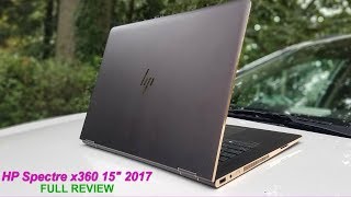 HP Spectre x360 15quot 2017  Review amp Performance Against Yoga 720 [upl. by Aimahs]