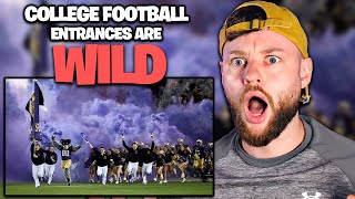 BRITISH GUY Reacts to BEST COLLEGE FOOTBALL ENTRANCES part 2 [upl. by Hattie]