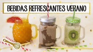 Bebidas refrescantes saludables y fáciles de hacer para verano [upl. by Ahsiyk]