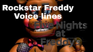 The Fredbear archives  Rockstar Freddy Voice lines [upl. by Stearne]