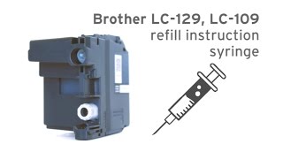 Brother LC129 LC109 refill instruction syringe MFCJ 6720 MFCJ 6520 MFCJ 6920 [upl. by Ainniz]