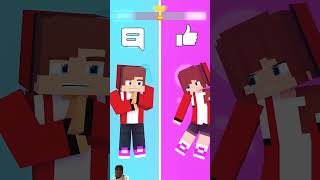 Singing Challenge Boy vs Girl  Shorts Viral minecraft [upl. by Monk372]