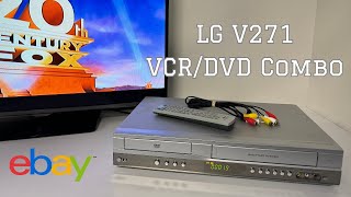 Vintage LG DVD Player VCR VHS Recorder Combo V271 [upl. by Cad]