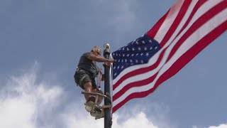 Meet the man who keeps flags flying on flag poles around the country [upl. by Hapte]