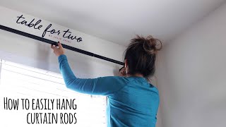 How To Easily Hang Curtain Rods [upl. by Yrtsed]