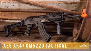 Testamos o Rifle de airsoft AK47 CM522U Tactical da CYMA  Ventureshop Review [upl. by Lethia690]