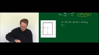 BM II Video 15 Steiner Trägheitsmoment für Hohlprofil [upl. by Eniluj]