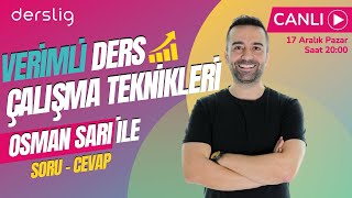 Verimli Ders Çalışma Teknikleri  Soru  Cevap [upl. by Yaf9]