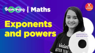 Exponents and Powers Class 8 Maths Revision Boomerang Revision  Haripriya Maam  Young Wonders [upl. by Dorina]