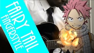 【TABS】 Fairy Tail  Main Theme Acoustic Guitar Cover Fingerstyle velo city [upl. by Ikin]