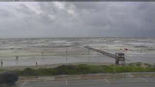 Surf Cam South Timelapse During Hurricane Hanna [upl. by Annalise52]