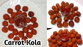 Carrot Kola  Healthy and Tasty Evening Snacks [upl. by Abbye]