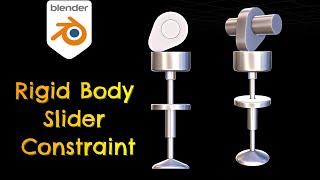 Rigid Body Slider Constraint  Blender 42 Tutorial [upl. by Repmek152]