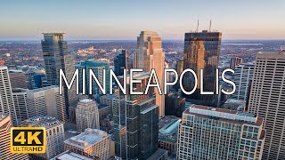 Minneapolis Minnesota USA 🇺🇸  4K Drone Footage [upl. by Jary]