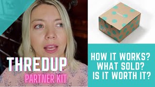 Thredup Partner Kit how it workswhat sold is it worth it [upl. by Haughay835]