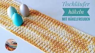 Tischläufer häkeln 🥰 schönes einfaches Häkelmuster💓 [upl. by Robyn123]