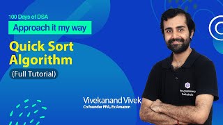 Quick Sort Algorithm  Complete DSA Course  L43 [upl. by Suoinuj]