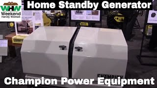 Champion Emergency Home Standby Backup Generator Power System  Weekend Handy Woman [upl. by Reimer]