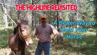 A better way to hold your horse How to set up a highline for horse camping [upl. by Murton]