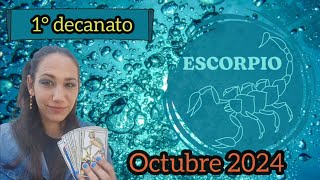 ESCORPIO♏️OCTUBRE 2024🦂1°DECANATO23 octubre al 2 noviembreescorpiohoroscopomensualdecanatos [upl. by Gannon]