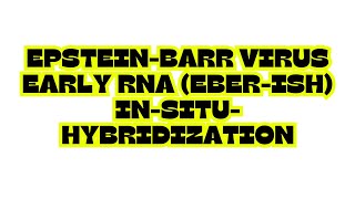 EPSTEINBARR VIRUS EARLY RNA EBERISH INSITUHYBRIDIZATION [upl. by Fornof]