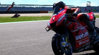 MotoGP 19 Career Pt 75 Ducatis Clash Xbox One X [upl. by Amalbergas259]