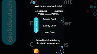 Verb mit Präposition SPRECHEN Konjugation Deutsch Verb mit Dativ Verb mit Akkusativ [upl. by Dorolice]