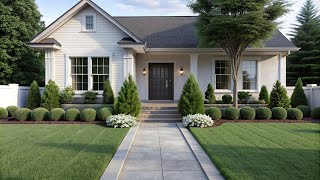 Minimalist Front Yard Landscaping  Achieving a Contemporary and Serene Outdoor Space [upl. by Angle]