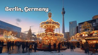 Berlin Weihnachtsmarkt Alexanderplatz ▶︎21min [upl. by Ymereg]