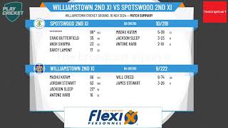 Williamstown 2nd XI v Spotswood 2nd XI [upl. by Kunz]