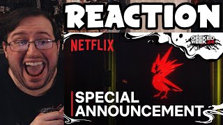 Gors quotNetflix x CDPR x Cyberpunk Special Announcementquot REACTION [upl. by Anyah679]