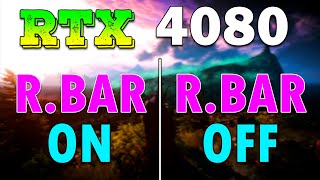 Resizable Bar On vs Off  RTX 4080 16GB [upl. by Ytissahc342]