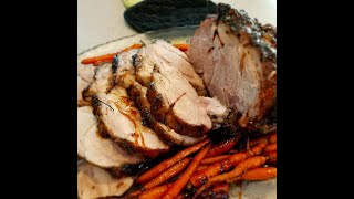 Herb Roasted Pork Loin with Sweet Tangy Glaze PorkLoinRecipe OvenBakedPork [upl. by Onin]