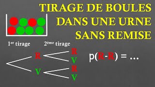 3e Tirage de boules dans une urne sans remise [upl. by Schouten260]