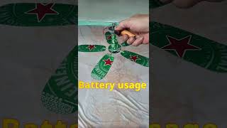 Make ceiling fan from heineken beer can [upl. by Aicram]