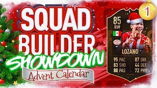 THE SQUAD BUILDER SHOWDOWN ADVENT CALENDAR SECOND INFORM LOZANO VS PIEFACE Day 1 [upl. by Ycak738]