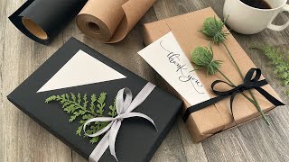 2 Ways To Wrap A Gift With A Card Pocket  Gift Wrapping Ideas [upl. by Efioa]